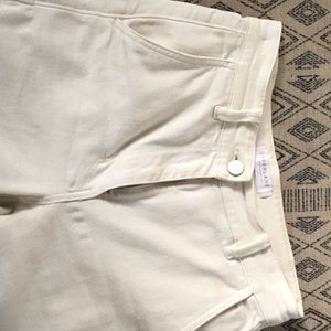 Everlane wide leg crop in bone color